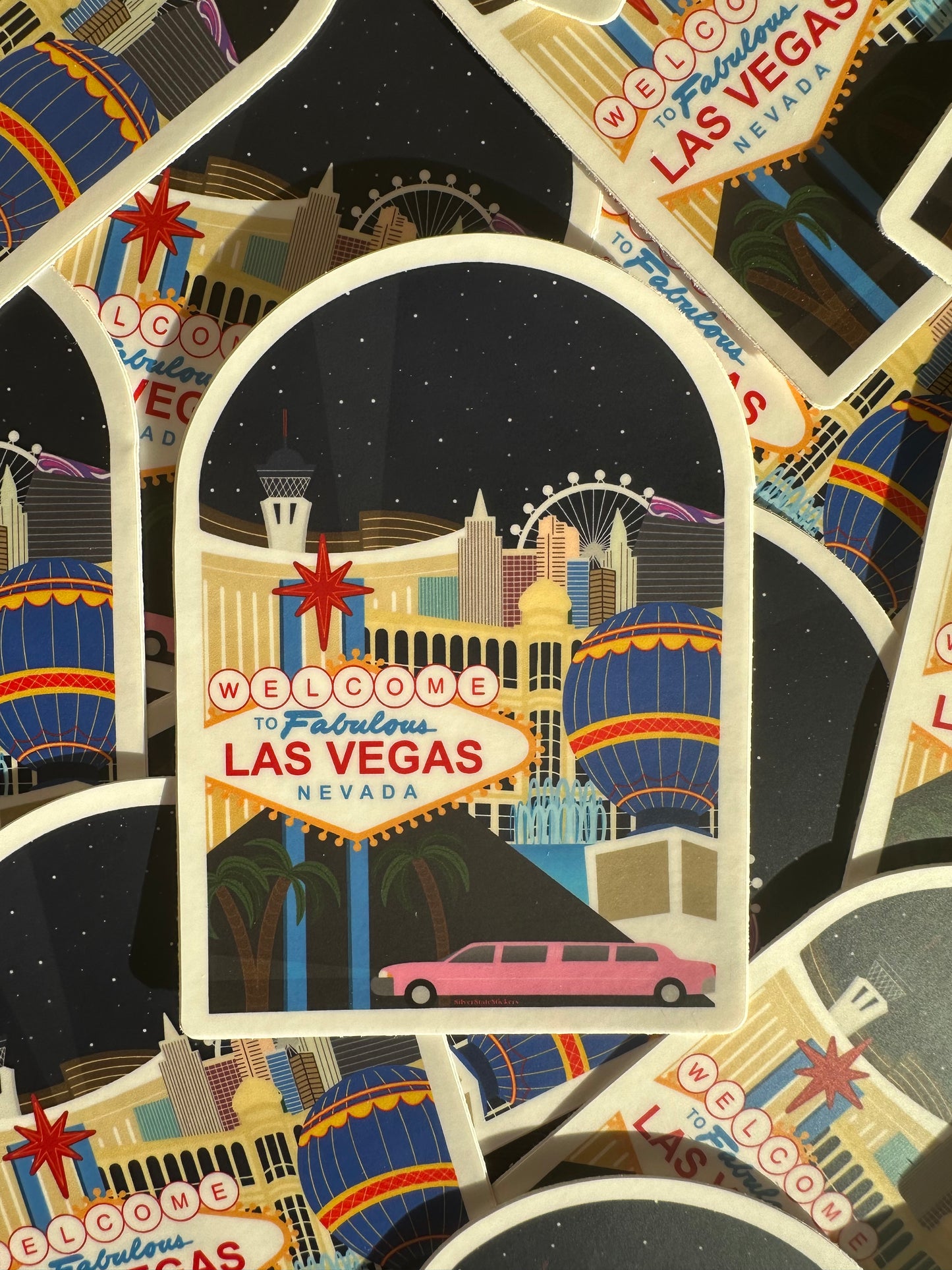 Las Vegas Skyline Sticker