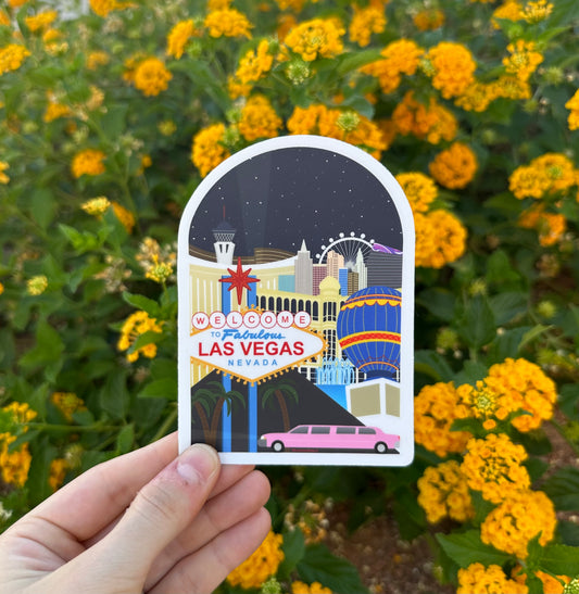 Las Vegas Skyline Sticker