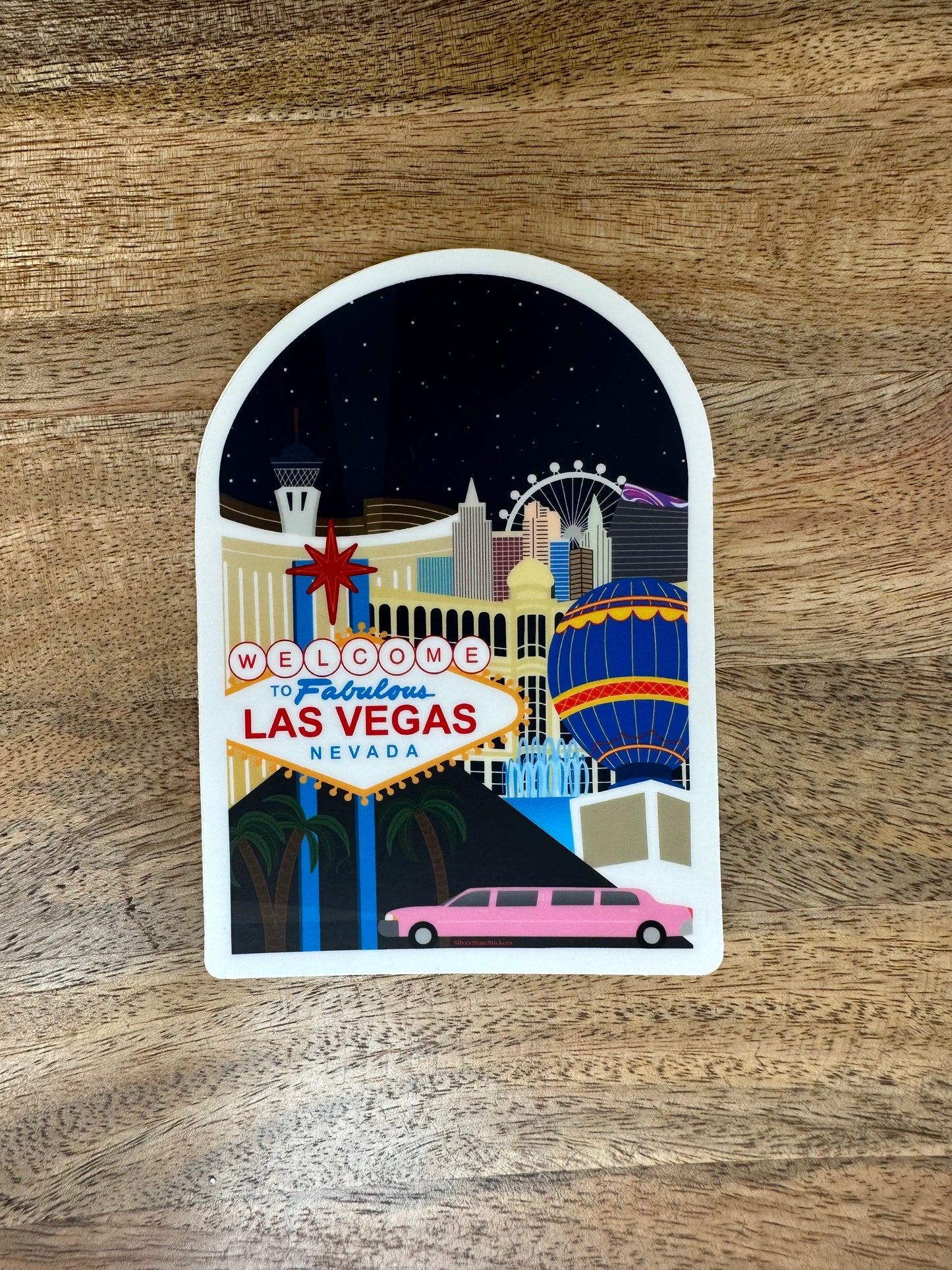 Las Vegas Skyline Sticker